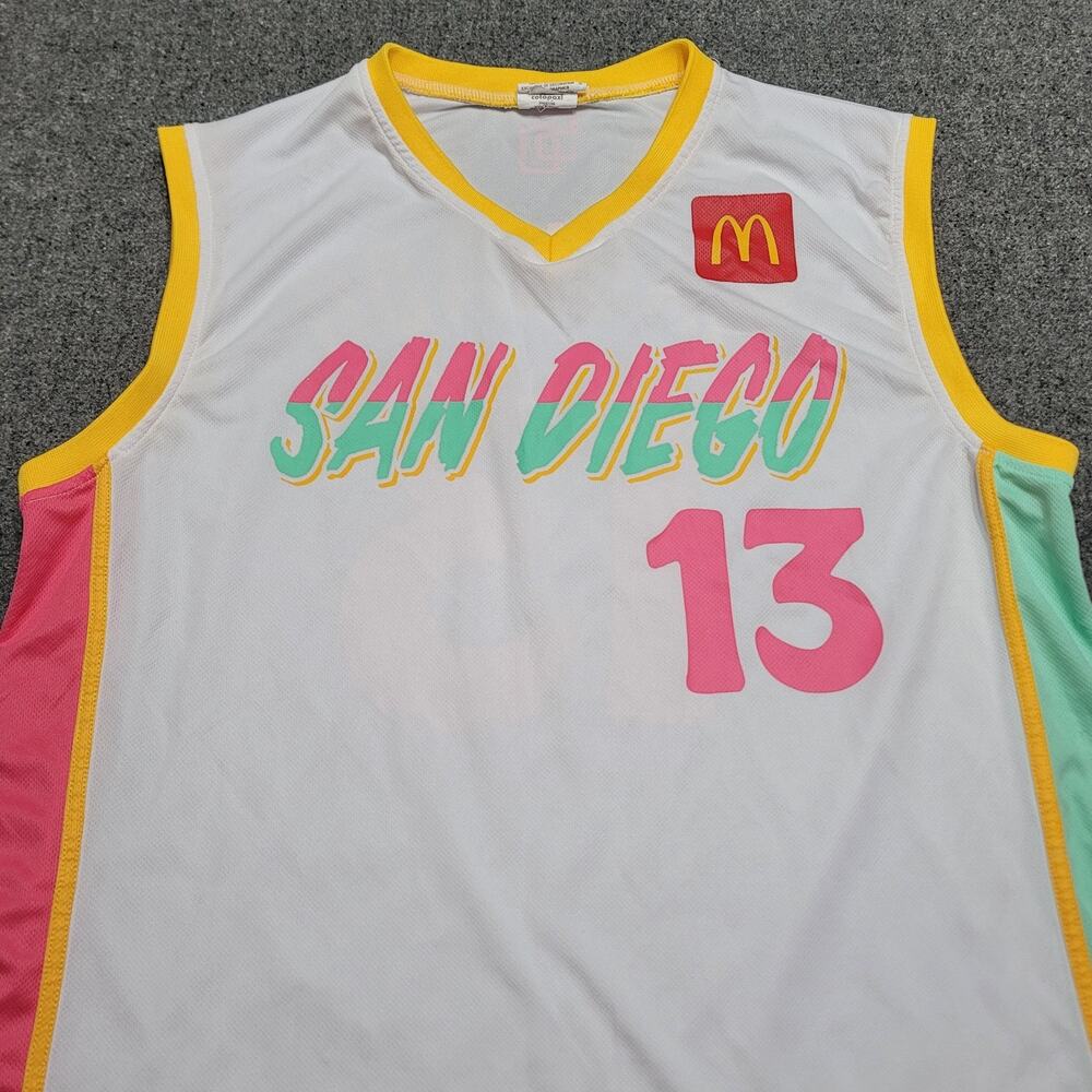 San Diego Padres Jersey Large Manny Machado City Connect Basketball Tank 164 HR